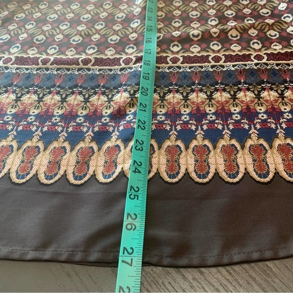 Pleione Women’s Small Mocha Mouse Brown inspired Peasant Boho Blouse - Picture 6 of 9